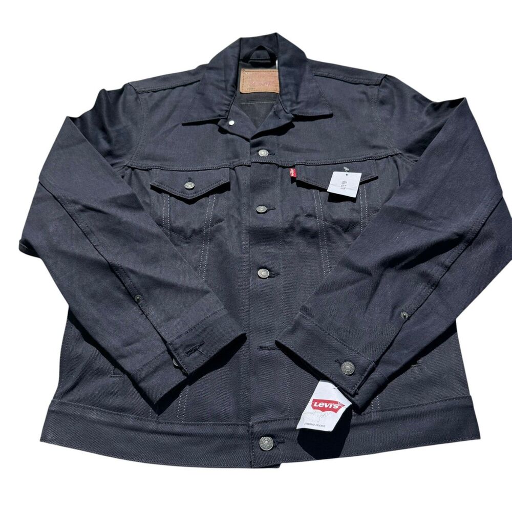 Levi’s 70797 Trucker Denim Jacket 2011 Large Navy Blue Deadstock NWT